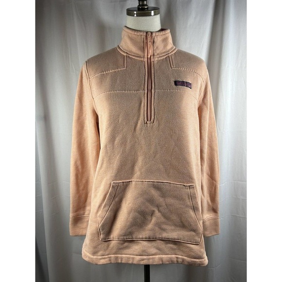 Vineyard Vines Other - Vineyard Vines Sweater Coral orange 1/4 Zip Up Pullover Sweatshirt Size Small